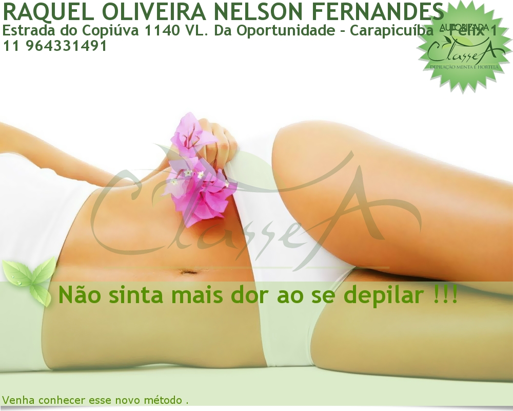 RAQUEL OLIVEIRA NELSON FERNANDES